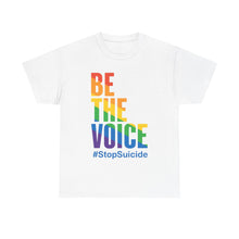 Load image into Gallery viewer, Be The Voice #StopSuicide LGBTQ Gay Pride T-Shirt - Size S - 5XL
