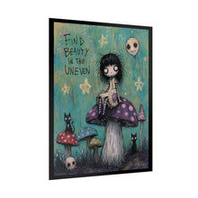 Load image into Gallery viewer, Find Beauty in the Uneven — Gothic Inspirational Fantasy Print
