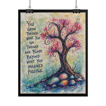 Load image into Gallery viewer, Grow &amp; Bloom Tree: You Grow Through What You Go Through - Bloming Tree Art
