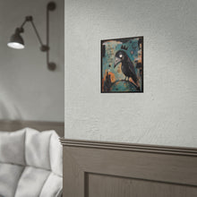 Load image into Gallery viewer, Be Strange So the Ordinary Has Something to Fear Rolled Poster — Gothic Surreal Crow Fantasy Wall Art
