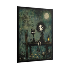 Load image into Gallery viewer, Life Is Made of Moments Not Things Rolled Poster — Gothic Whimsical Moonlit Fantasy Wall Art
