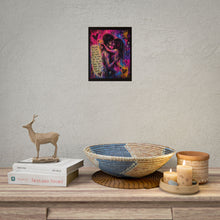 Load image into Gallery viewer, Romantic Graffiti Hug Poster — "Falling in Love With You" Art Print
