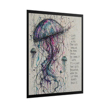 Load image into Gallery viewer, Jellyfish Watercolor Poster - 'Love Isn’t A Pie' Inspirational Rolled Art Print
