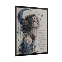 Load image into Gallery viewer, "Love Doesn't Break You All At Once" Wall Art | Crescent Moon Portrait Print
