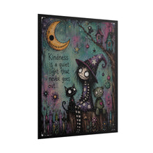 Load image into Gallery viewer, Kindness Is a Quiet Light That Never Goes Out Rolled Poster — Gothic Whimsical Witchy Fantasy Wall Art

