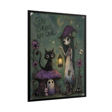 Load image into Gallery viewer, Stay Curious, Not Cruel — Gothic Inspirational Fantasy Print
