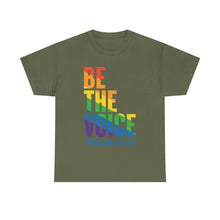 Load image into Gallery viewer, Be The Voice #StopSuicide LGBTQ Gay Pride T-Shirt - Size S - 5XL
