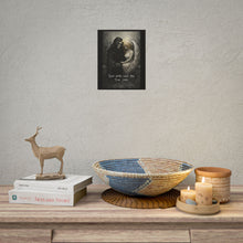 Load image into Gallery viewer, Gothic Angel &amp; Grim Reaper Poster - "Even Death Can't Stop True Love" Rolled Art Print
