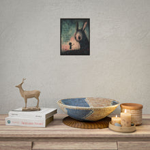 Load image into Gallery viewer, Rolled Poster — Moody Goth Bunny Art Print with Quote: “We Are Not Our Worst Moments”
