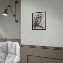 Load image into Gallery viewer, Rolled Poster — Owl Artwork with Quote: "Being Weird Isn't a Flaw — It's Your Magic"
