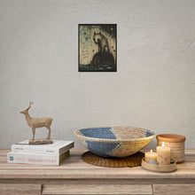 Load image into Gallery viewer, Rolled Poster — Moody Surreal Cat Art Print “They Don’t See Me. They See What They Expect.”
