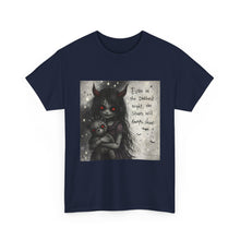 Load image into Gallery viewer, Gothic Catgirl Tee — “Even in the Darkest Night the Stars Will Always Shine”
