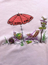 Load image into Gallery viewer, Jane Ashley Shirt Womens Extra Large Peach Beachy Summer Vacay Umbrella Ladies
