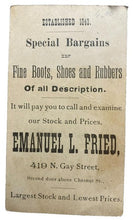 Load image into Gallery viewer, Lot of 7 Victorian Advertising Trading Cards Witch Hazel Mermaid Hair Vigor Boot
