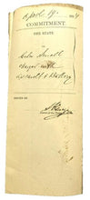 Load image into Gallery viewer, 1894 Chatham County Arrest Warrant Assault of Battery Hand Seal Antique Ephemera
