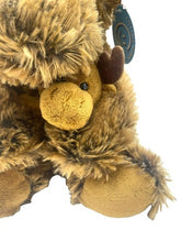 Load image into Gallery viewer, Giftable World Moose with Baby Stuffed Animal Toy Plush Brown
