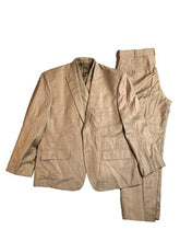 Load image into Gallery viewer, Maihan Kabul 3 Piece Suit Mens Coat Vest Pants Dress Tan *SEE PICS FOR SIZES
