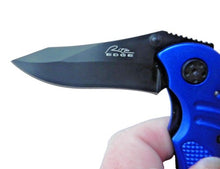 Load image into Gallery viewer, NEW Rite Edge Linerlock Blue Folder 4in Knife Assisted Folding Pocketknife
