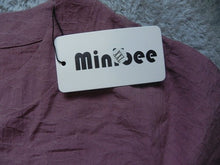 Load image into Gallery viewer, Minibee Shirt Womens 2XL XXL Henley Casual Short Sleeve Blouse Ladies NWT
