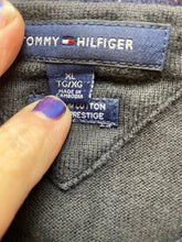 Load image into Gallery viewer, Vintage Tommy Hilfiger Sweater Adult Extra Large Black V-Neck Outerwear Mens
