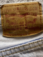 Load image into Gallery viewer, Levi's 501 Jeans Adult 28x24 Distressed Button Fly Light Wash Cut-Offs Mens
