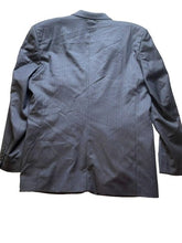 Load image into Gallery viewer, Pierre Cardin Suit Coat Mens 44R Single Breasted Pinstriped Blazer Sport Blue

