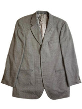 Load image into Gallery viewer, Hugo Boss Sport Coat Mens 44R Black Gray Tweed Single Breasted 100% Wool Suit
