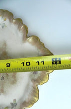 Load image into Gallery viewer, Antique Devon Roses Hand Painted Porcelain Trinket Tray Cheese Plate Stamped
