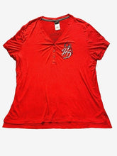 Load image into Gallery viewer, Harley Davidson Shirt Womens Extra Large Red Motorcycles Henley Biker Mt. Cheaha

