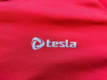Load image into Gallery viewer, Tesla Shirt Adult Medium Red Long Sleeve Nylon Spandex Logo Mens
