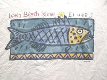 Load image into Gallery viewer, VTG Breezin Up Shirt Adult Extra Large Long Beach Island Blues 90s Fish Art Mens
