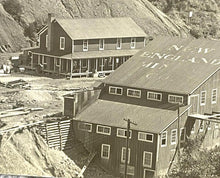 Load image into Gallery viewer, 1910 Real Photo Postcard New Engl ND Last Chance Mines Mining Town Mountain RPPC
