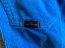 Load image into Gallery viewer, Marc Jacobs Pants Womens 24x25 Blue The Turn-Up Jean Corduroy Capri Crop Italy
