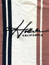 Load image into Gallery viewer, Hollister Shirt Adult Small Light Red Black Embroidered Striped Casual Mens
