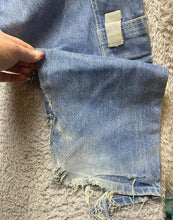 Load image into Gallery viewer, PINTAX Jeans Womens XXXS 3XS (28x27) Blue Denim Ripped Hip Hop Baggy Carpenter
