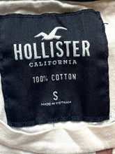Load image into Gallery viewer, Hollister Shirt Adult Small Light Red Black Embroidered Striped Casual Mens
