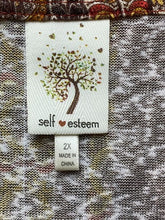 Load image into Gallery viewer, Self Esteem Shirt Womens 2X Brown Rust Boho Hippie Cardigan Vest Plus Ladies
