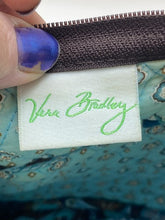 Load image into Gallery viewer, Vera Bradley Small Purse Teal Brown Quilted Paisley Shoulder Bag Handbag
