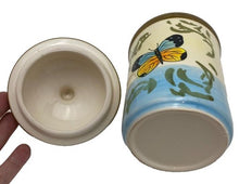 Load image into Gallery viewer, French Garlic Jar Keeper Collectible USA Edition Butterfly Hand Crafted NEW
