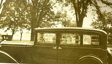 Load image into Gallery viewer, Lot of 5 Vintage Photos Old Cars Plymouth Ford Man Walking Ledge Advertising
