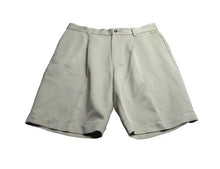 Load image into Gallery viewer, Greg Norman Shorts Adult 34 Khaki Pleated Golf Shorts Shark Performance Mens
