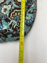 Load image into Gallery viewer, Vera Bradley Small Purse Teal Brown Quilted Paisley Shoulder Bag Handbag

