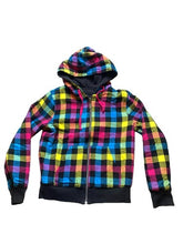 Load image into Gallery viewer, Mickey Mouse Jacket Womens Medium Reversible Hooded Kidcore Oversized Disney
