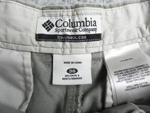 Load image into Gallery viewer, Columbia Shorts Adult 36 Gray American Outdoor Sportswear Flat Front Chino Mens
