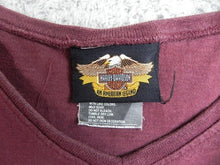 Load image into Gallery viewer, Harley Davidson Shirt Womens Large Burgundy 95 Years American Legend Motorcylces
