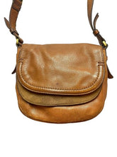Load image into Gallery viewer, Vintage Fossil Purse Leather Crossbody Bag Adjustable Strap Three Compartments
