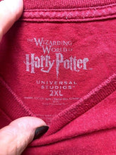 Load image into Gallery viewer, Harry Potter Shirt Adult 2XL XXL Red Hogwarts Express Opening Team 2014 Mens
