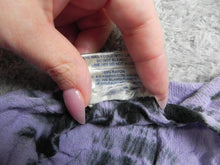 Load image into Gallery viewer, Ocean Breeze Dress Womens Free Size Purple Tie Dye Boho Asymmetric Flared Rayon
