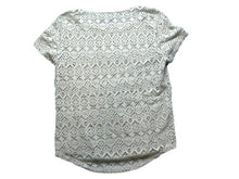 Load image into Gallery viewer, Chico's Shirt Womens 1 Cut Out Eyelet Hi Low Blouse Casual Short Sleeve Ladies
