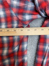 Load image into Gallery viewer, Wrangler Shirt Adult 3XL XXXL Red White Plaid Button Up Flannel Spandex Mens
